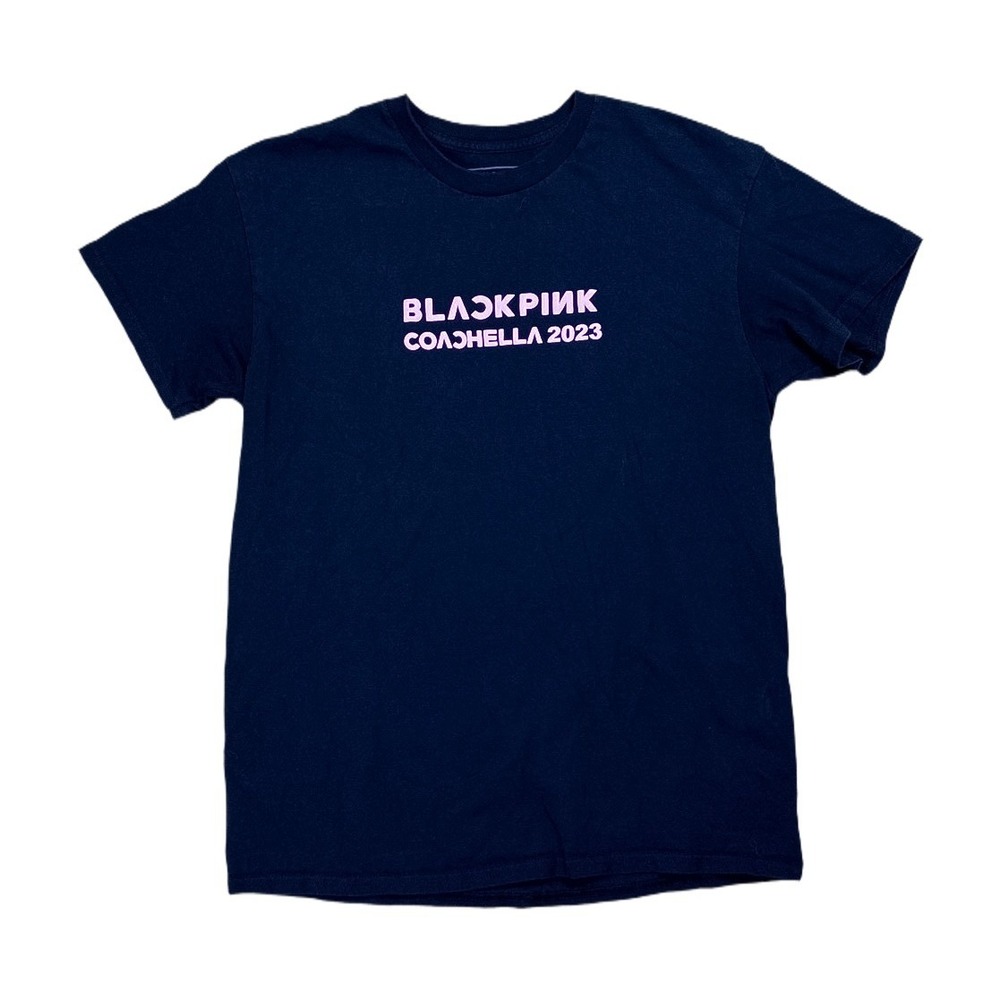 Blackpink T-Shirt Men Medium Black Excellent Coachella 2023 Music Festival Merch